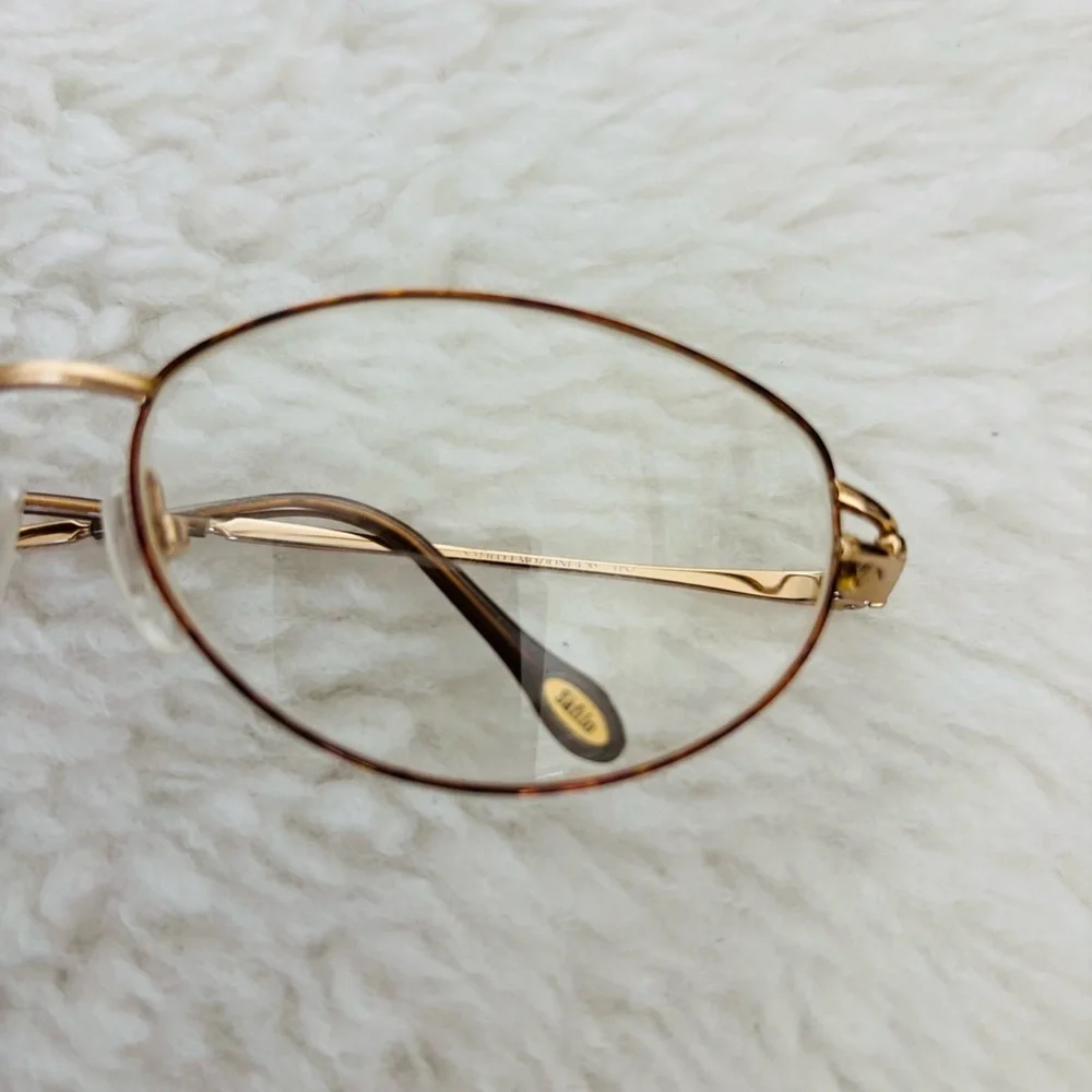 Safilo Emozioni Brown Tortoise/Gold Oval Glasses Frame Only